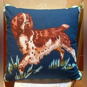 Anthropologie Portabello Cotton Printed Icon Pillow